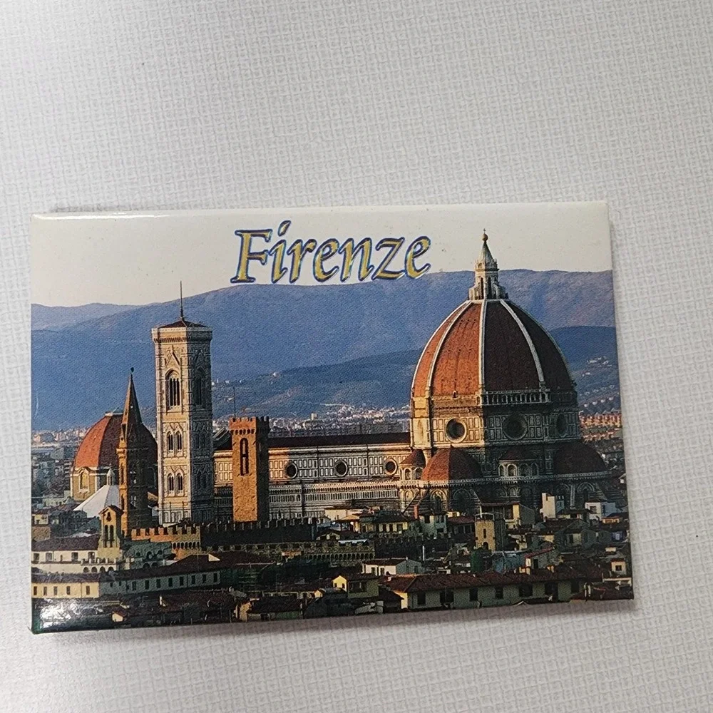 Vintage Lot Of 5 Italy Landmarks Fridge Magnets Refrigerator Italy Souvenir Gift